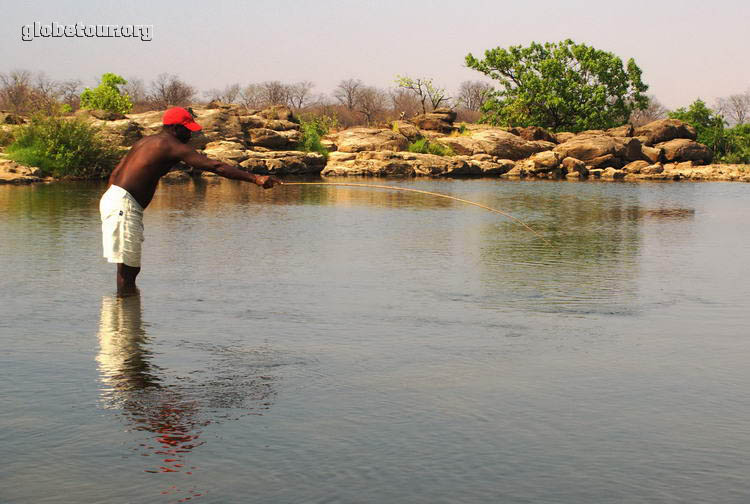 Zambia, Zabezi riber, near Victoria falls