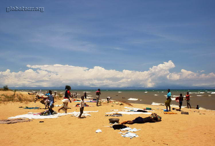 Malawi, Karonga beach