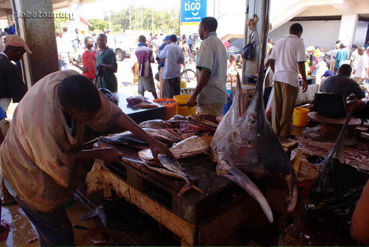 Tanzania, Dar Es Salam, fish market