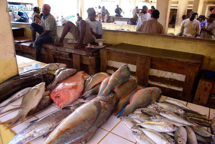 Tanzania, Dar Es Salam, fish market