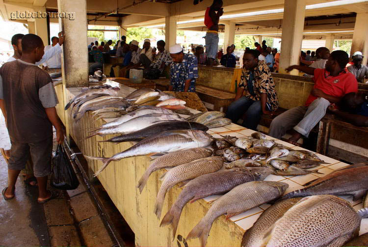 Tanzania, Dar Es Salam, fish market