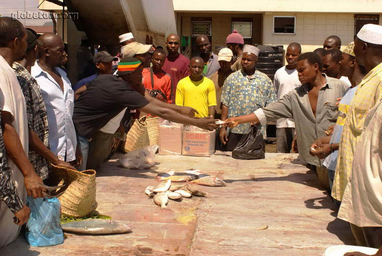 Tanzania, Dar Es Salam, fish market