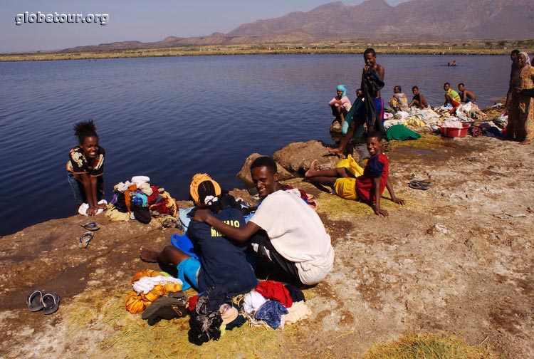 Ethiopia, Lake near Awash National Park