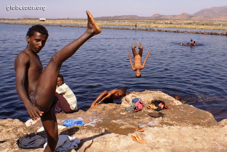 Ethiopia, Lake near Awash National Park