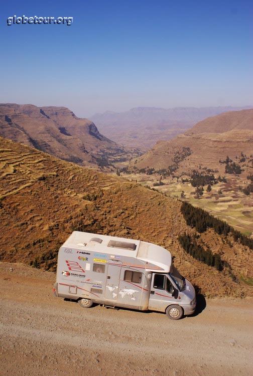 Ethiopia, road from Lalibela