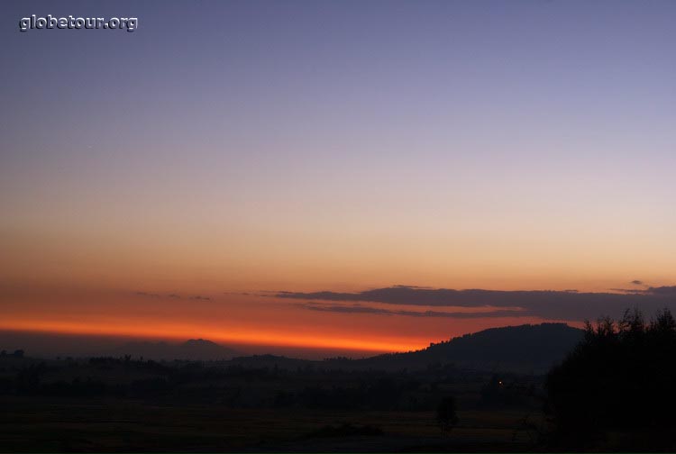 Ethiopia, road from Lalibela, night efects