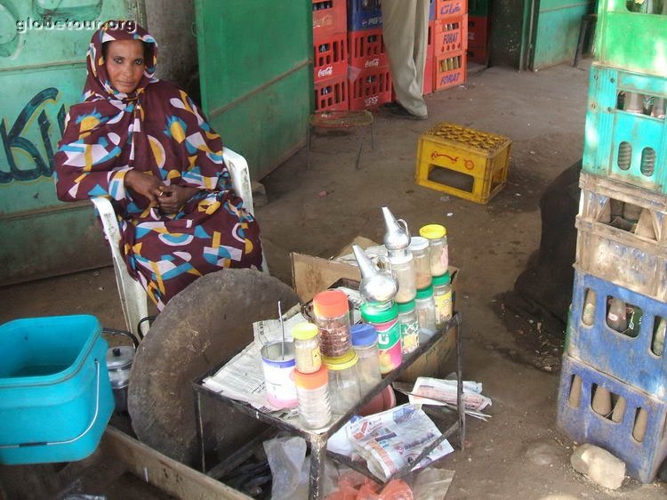 Sudan, Khartum, women seling te.