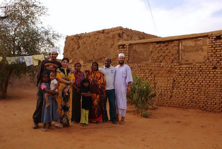 Sudan, Khartum, Yossef family with the travellers