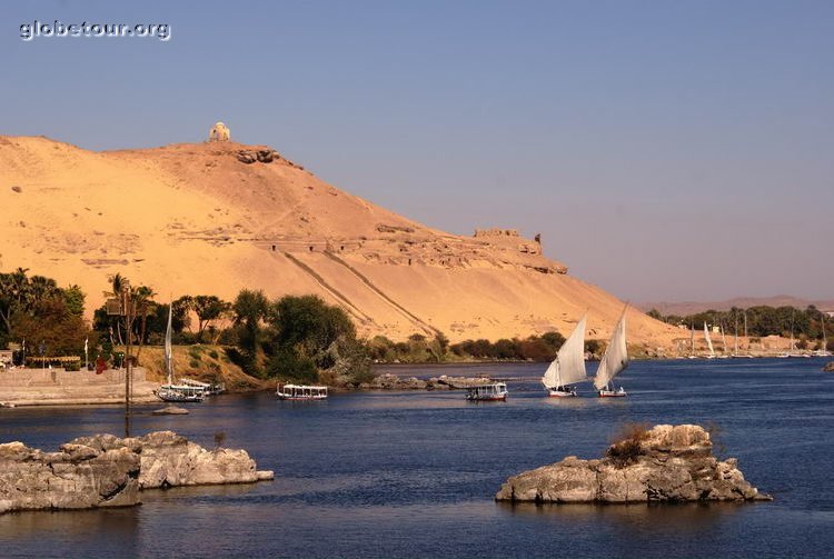 Egipt, Aswan, view from Elephantine island