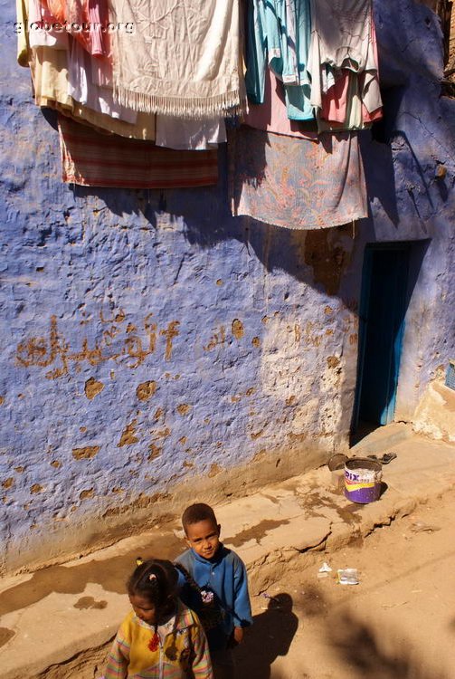 Egipt, Aswan, Elephantine island, nubian vilage