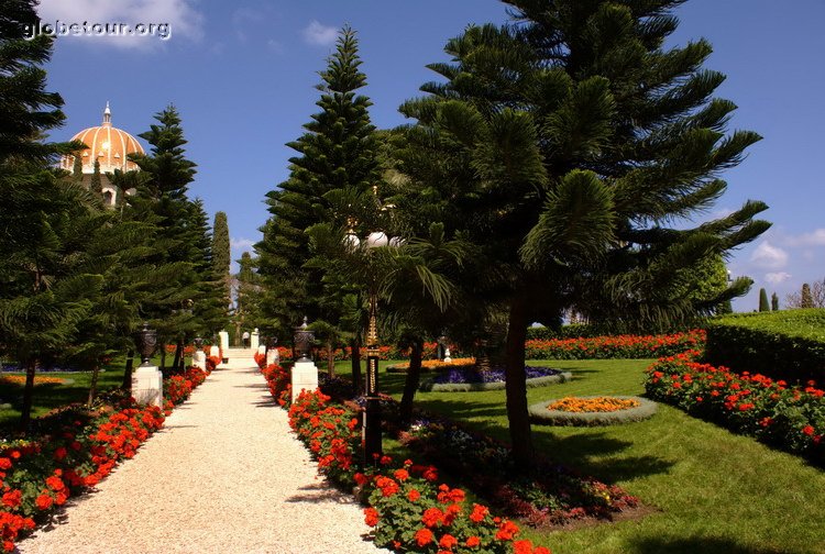 Israel, Bah??? gardens and tomb in Haifa