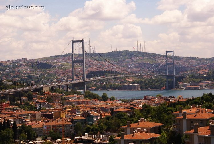 Turkey, Istambul, bridge over bosforos