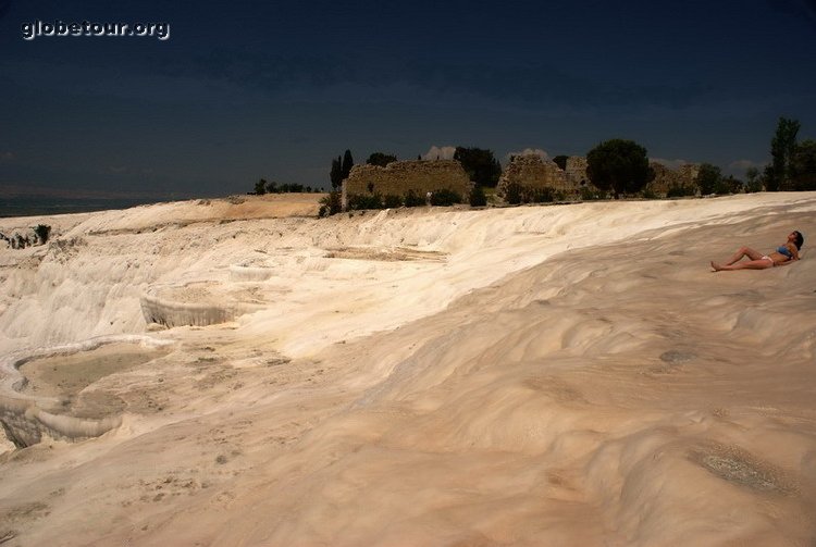 Turkey, Pamukale, travertines