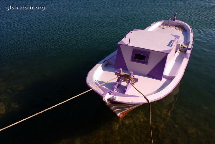 Turkey, boat in Behramkale port