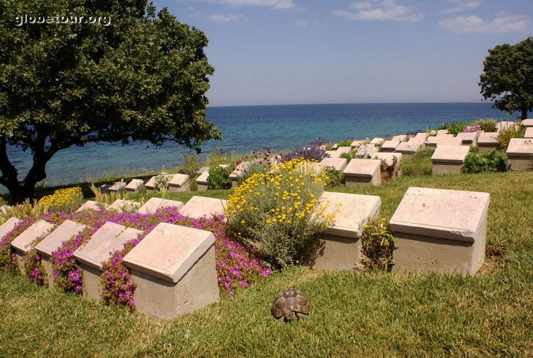 Turkey, cementery in Galipoli