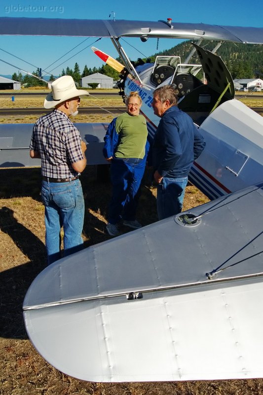 US, Washington, Colville, airplane show