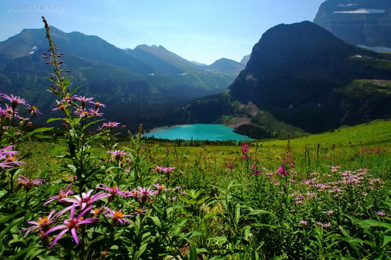 US, Glacier National Park, Grinnell lake