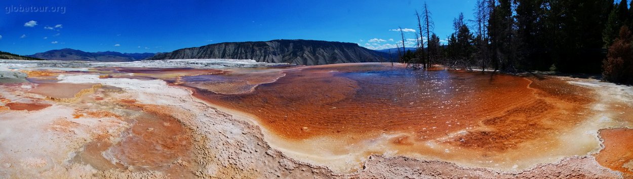 US, Yellowstone National Park, Mammoth hot springs terraces