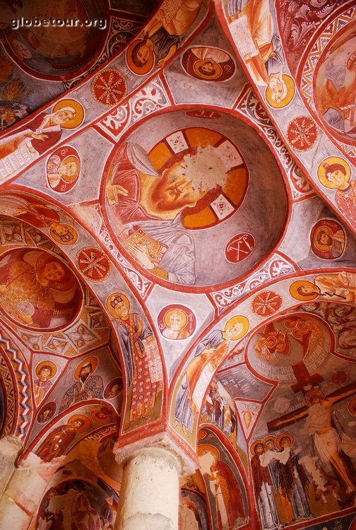 Turkey, Cappadocia, inside church