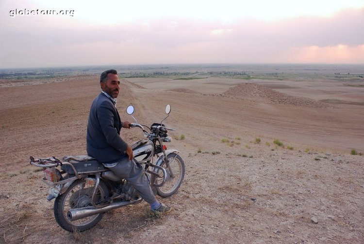 Iran, iranian in motorbike