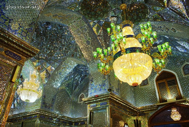 Iran, Shiraz, mausoleum of Shah-e Cheragh