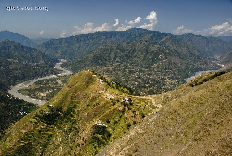 Pakistan, Karakorum Highway, view from Banna