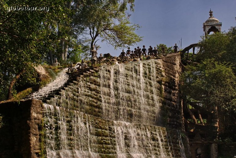 India, Chandigarh, rock garden