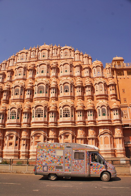 India, Jaipur, Palace of the winds (Hawa Mahal)