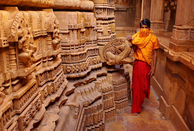 India, Jaisalmer, jain temple