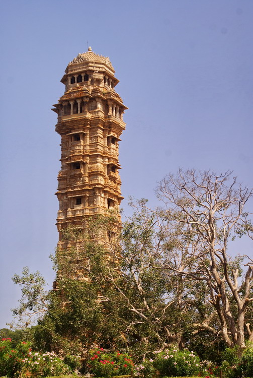 India, Chittorgarh, tower of victory