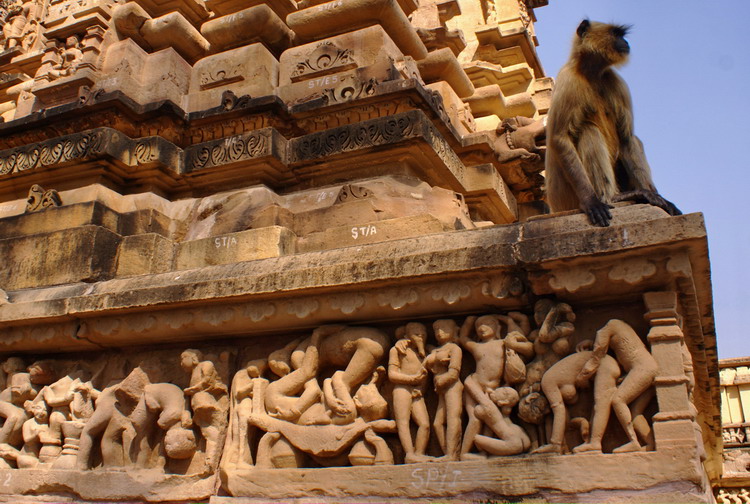 India, Kajuharo temples, gardian of decency.