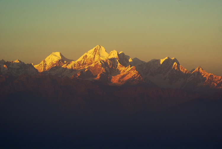 Nepal, Himalayas from Nagarkot