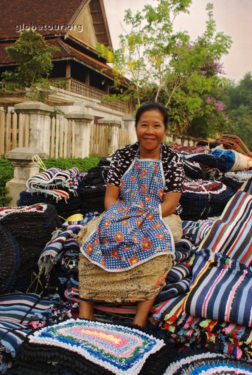 Laos, Luang Prabang, market