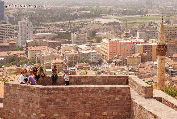 Turkey, friends in Ankara castle