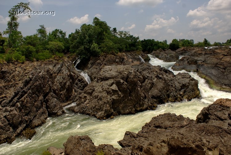 Laos, Si Phan Don, 4000 islands, Somphamit water falls