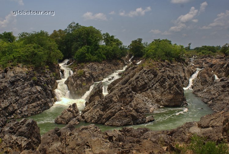 Laos, Si Phan Don, 4000 islands, Somphamit water falls