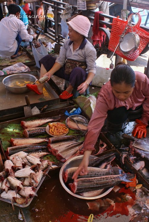 Cambodia, Phnom Phen, central market