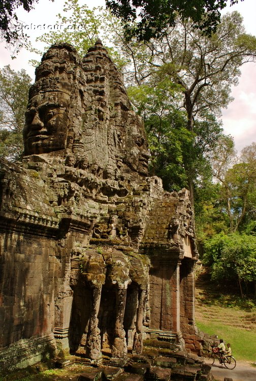 Cambodia, Angkor, Angkor Thom door