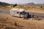 Ethiopia,+children+asking+money+in+road+to+Gondar