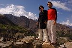 Pakistan,+Karakorum+Highway,+us+in+frond+of+Rakaposhi