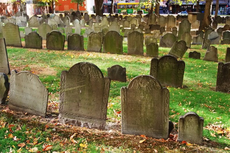 US, Boston, cementery