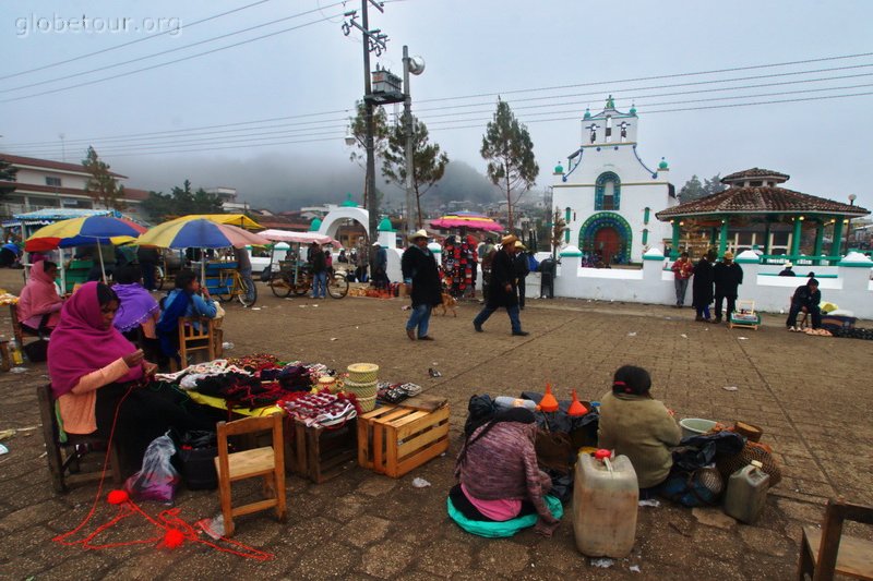 Mexic, Chiapas, Mercado en San Juan Chamula